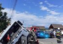 Drum blocat la Vălenii de Mureș în urma unui accident cu trei autovehicule