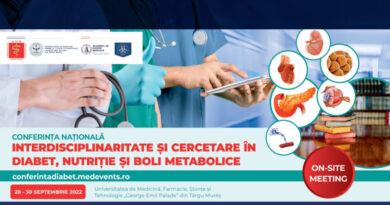 Conferința Națională „Interdisciplinaritate și cercetare în diabet, nutriție și boli metabolice”